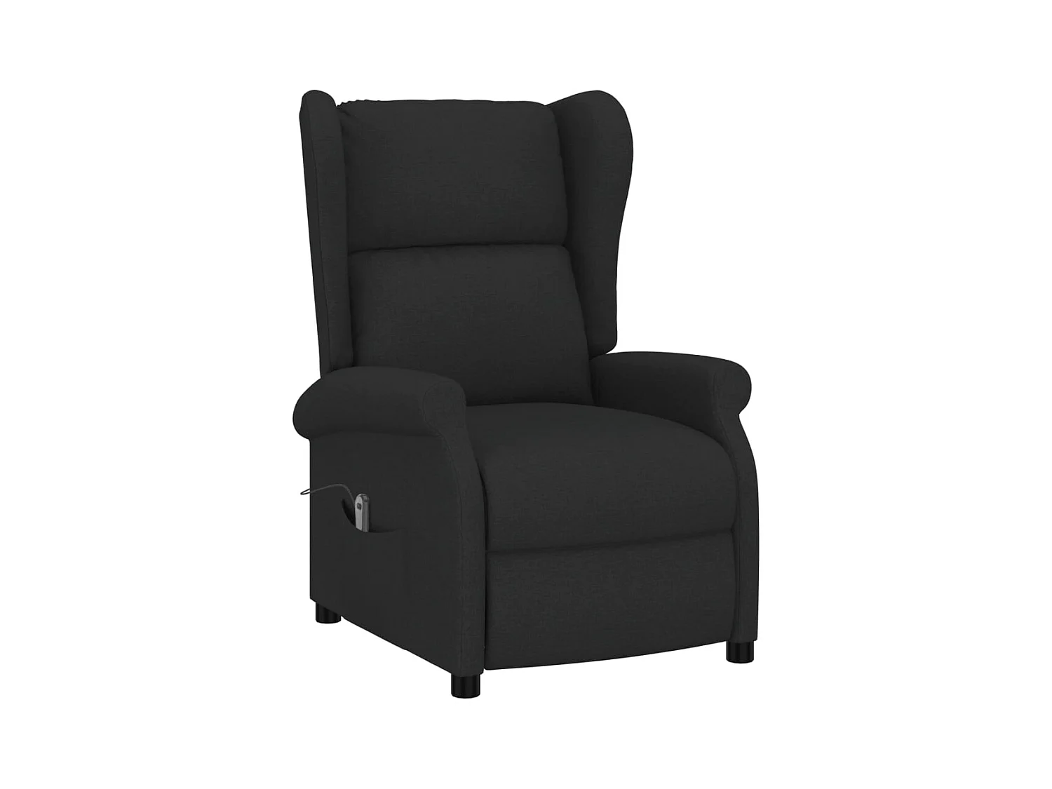 Sillón de salón | Silla | Sillón orejero reclinable eléctrico tela negro SHL9215
