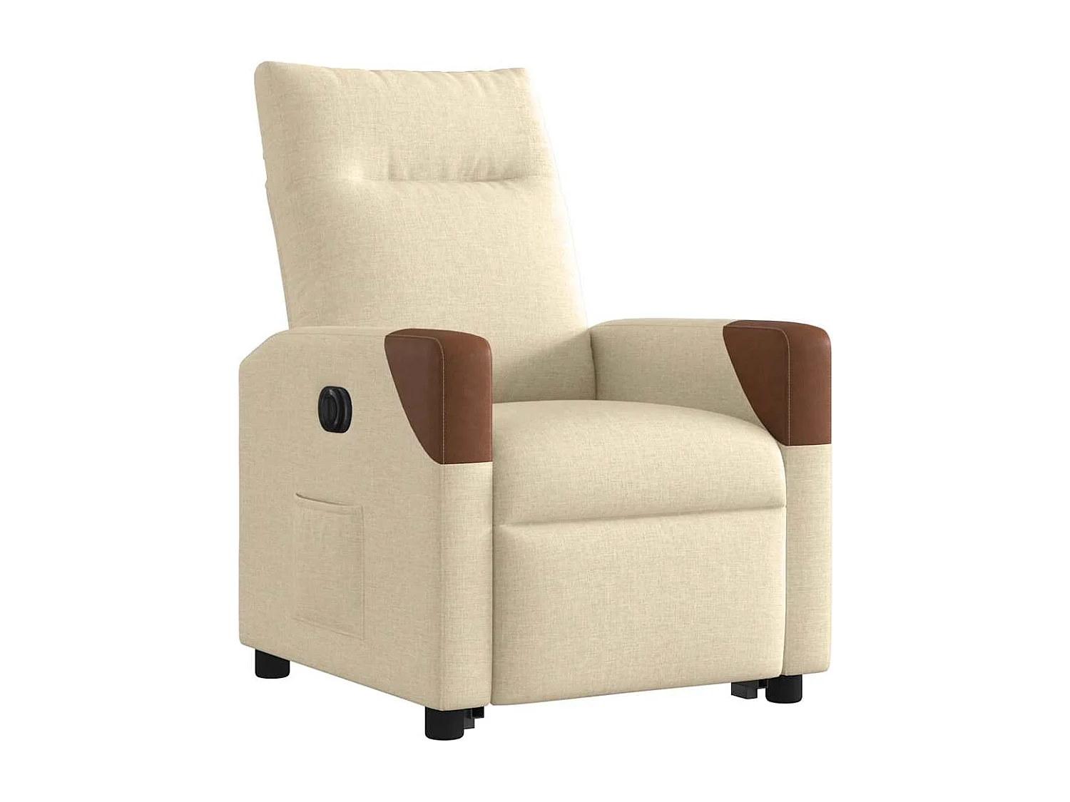 Fauteuil inclinable électrique-Chaise de relax-Fauteuil TV crème tissu SHL1714
