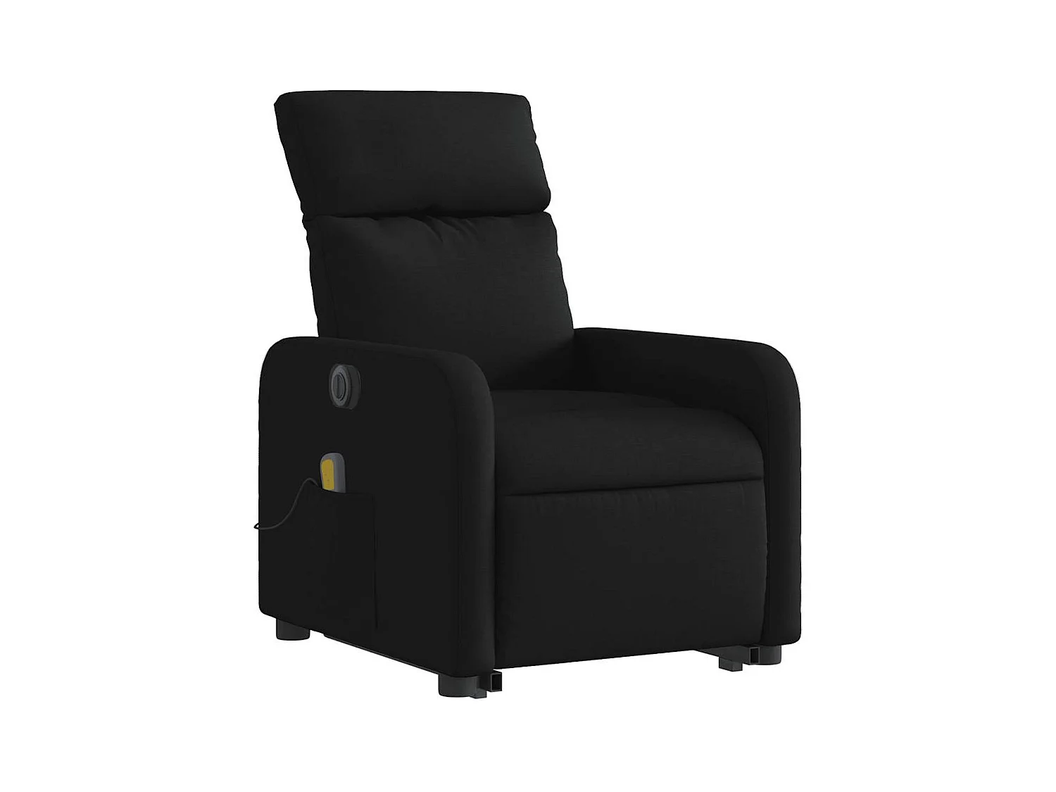 Sillón de salón | Silla | Sillón de masaje eléctrico reclinable elevable tela negro SHL6751
