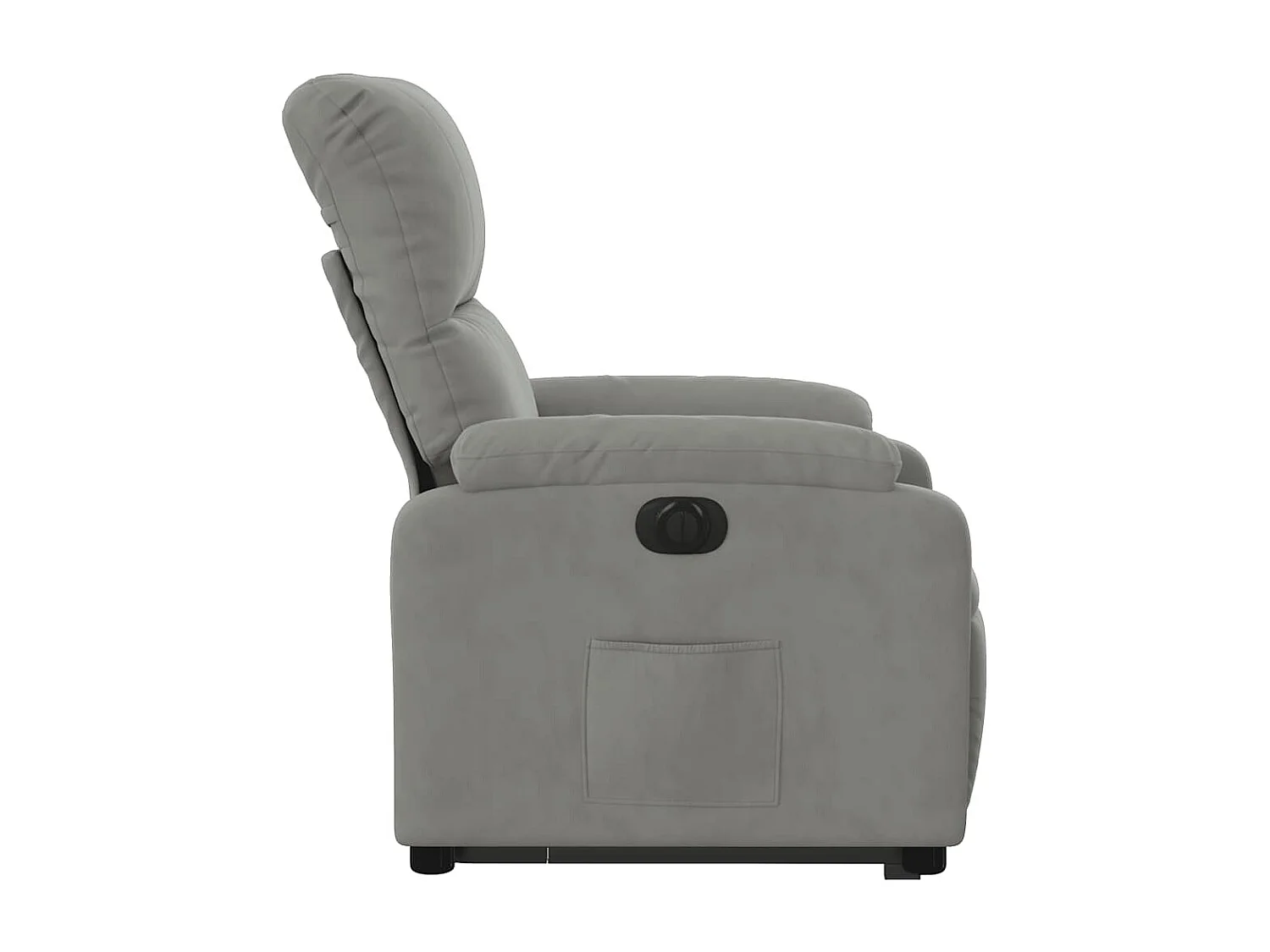 Silla de relax | Sillón eléctrico reclinable elevable tela microfibra gris claro SHL2102