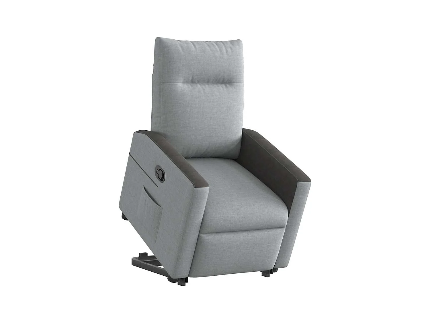 Fauteuil inclinable-Chaise de relax-Fauteuil TV Gris clair Tissu SHL5135