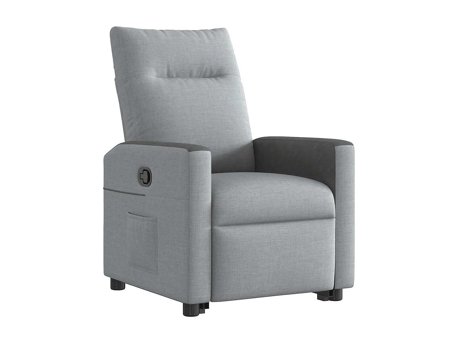 Fauteuil inclinable-Chaise de relax-Fauteuil TV Gris clair Tissu SHL5135
