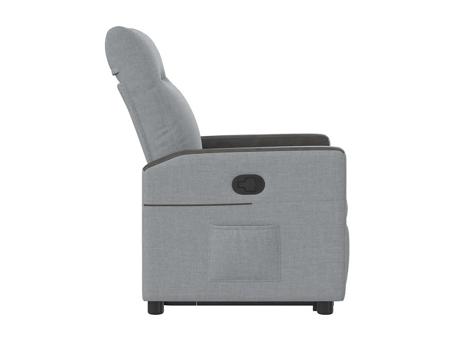 Fauteuil inclinable-Chaise de relax-Fauteuil TV Gris clair Tissu SHL5135