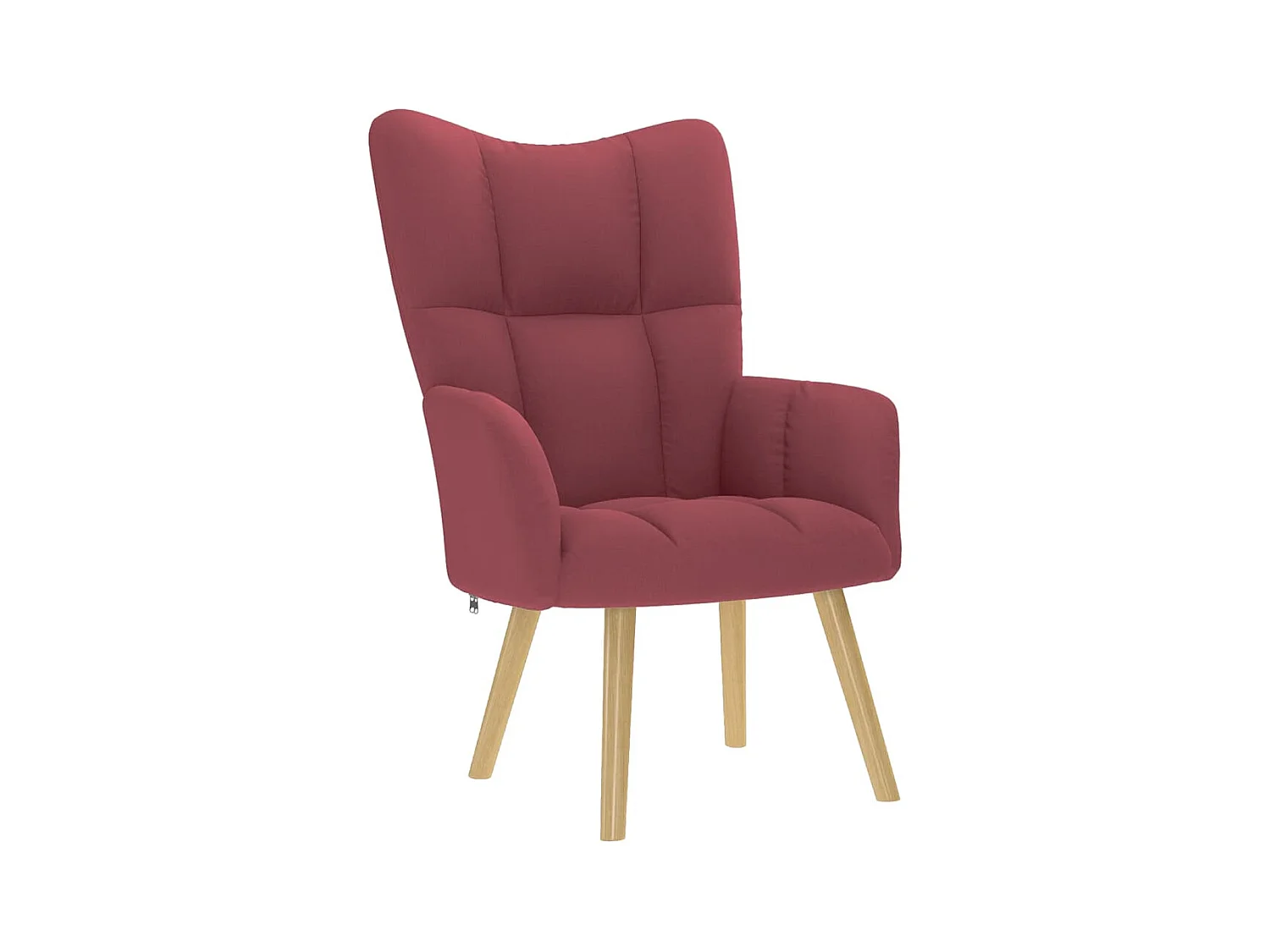 Fauteuil de relaxation-Fauteuil de Lecture avec repose-pied Rouge bordeaux Tissu SHL4637