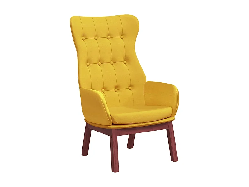 Sillón de relax | Silla de relax de tela amarillo mostaza SHL2931