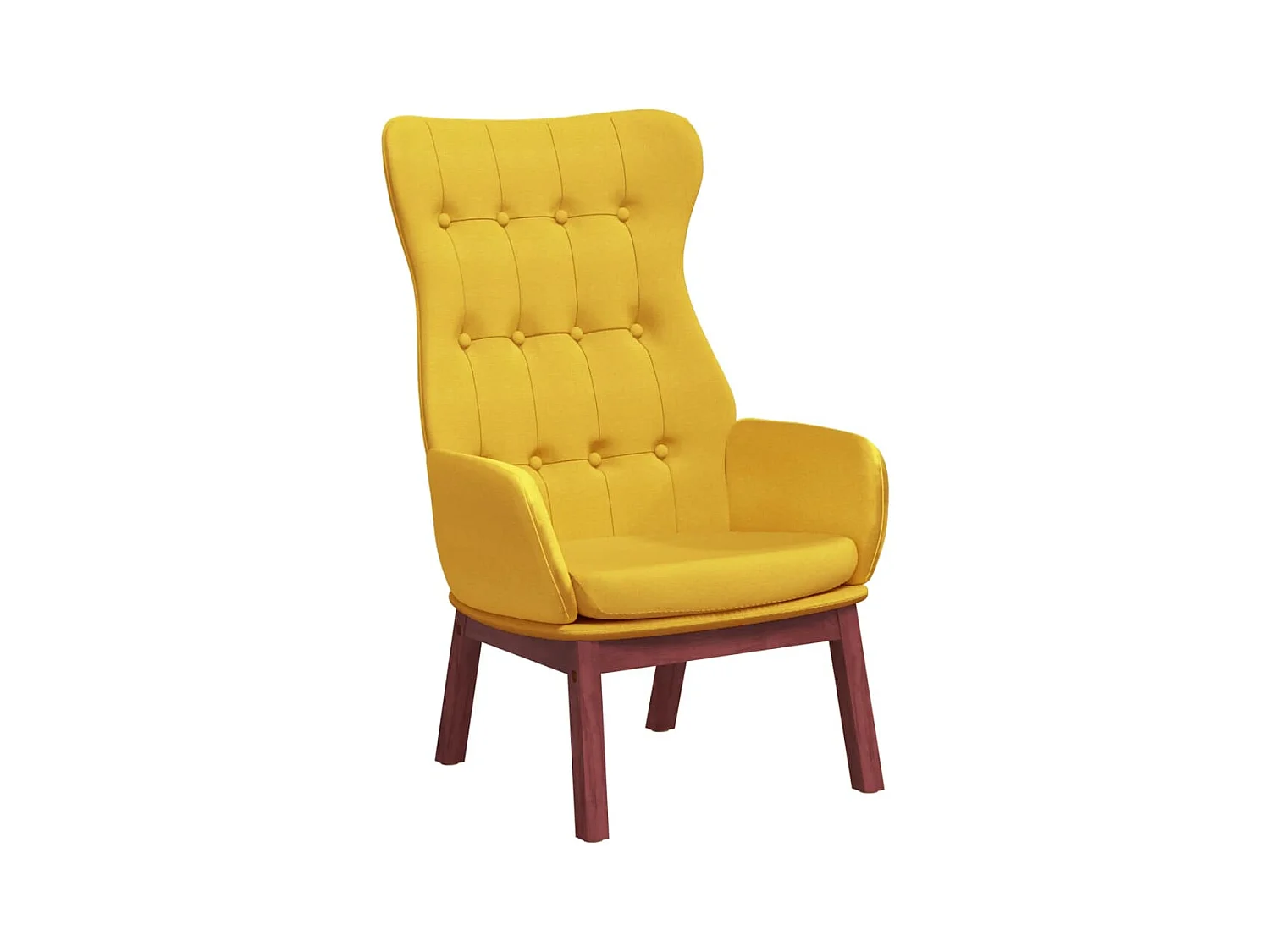 Sillón de relax | Silla de relax de tela amarillo mostaza SHL2931