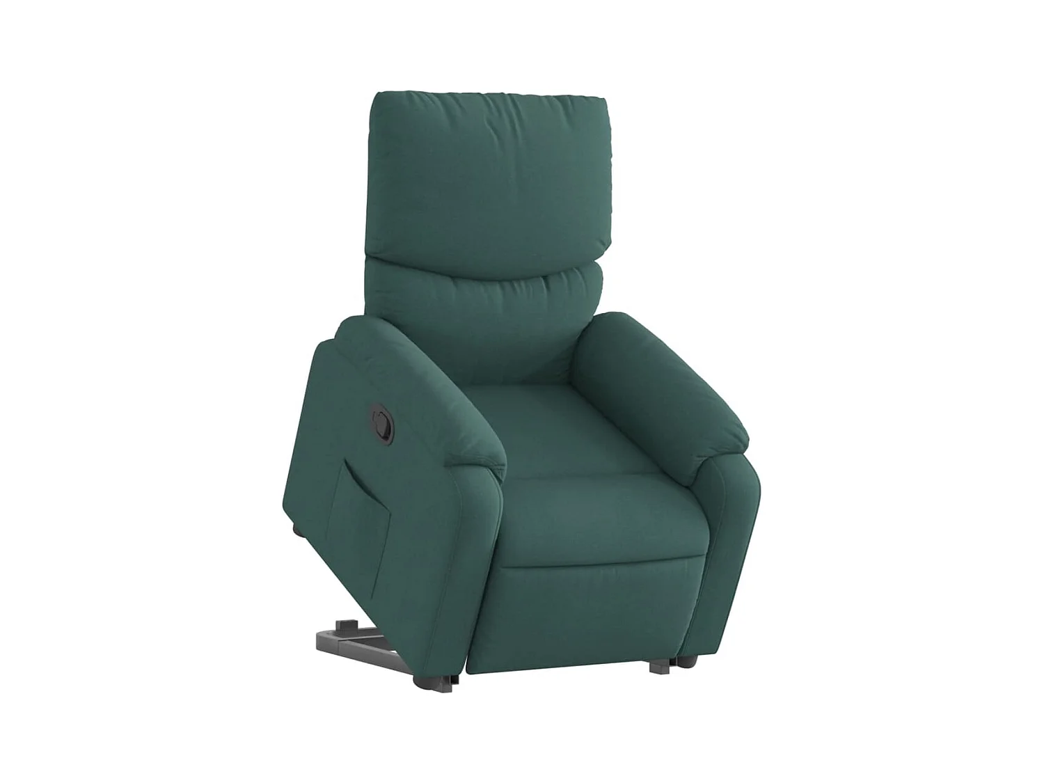 Poltrona Confortável | Poltrona reclinável elevatória tecido verde-escuro SHL327375