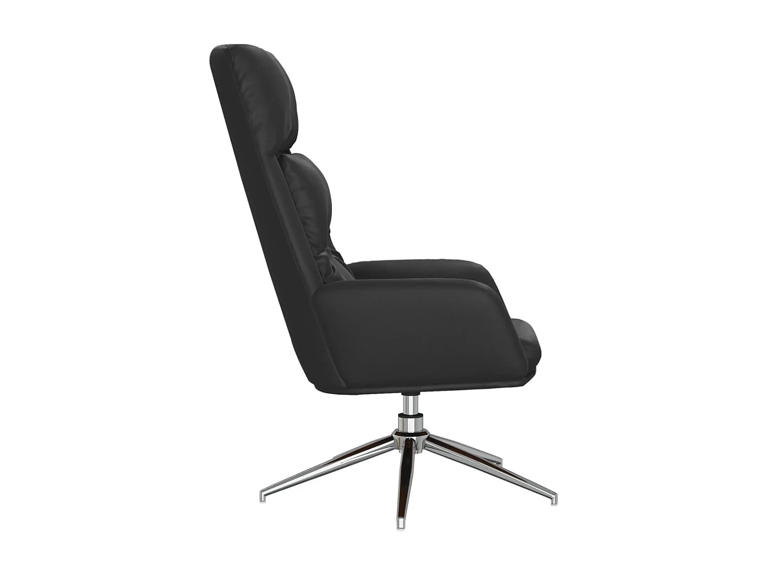 Chaise de relaxation-Fauteuil de Salon Noir Cuir véritable SHL1228