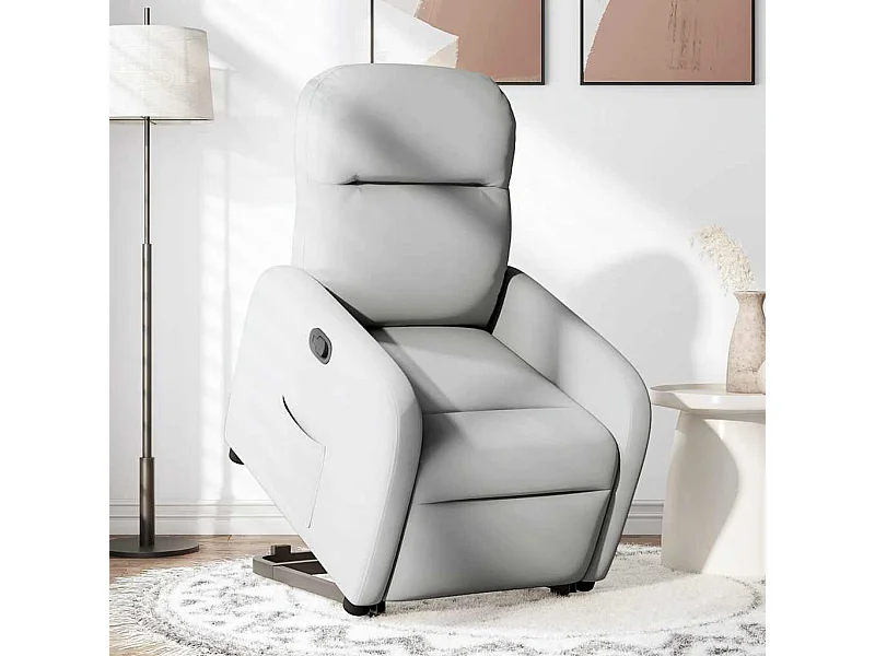 Sillón de relax | Silla | Sillón reclinable elevable de tela gris nube SHL9860