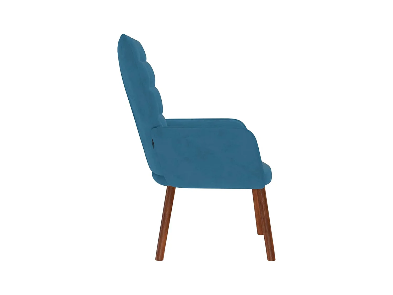 Fauteuil de Salon-Chaise de relaxation moderne Bleu Velours SHL4136
