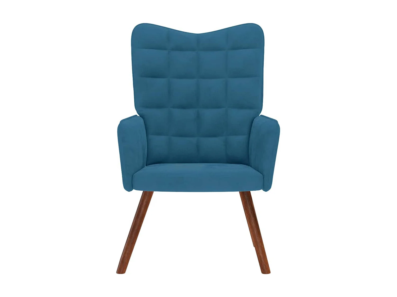 Fauteuil de Salon-Chaise de relaxation moderne Bleu Velours SHL4136