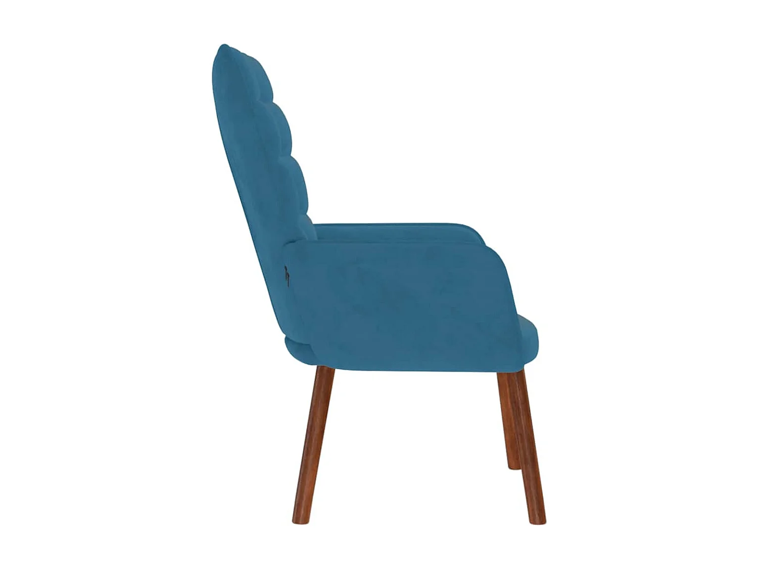 Fauteuil de Salon-Chaise de relaxation moderne Bleu Velours SHL4136