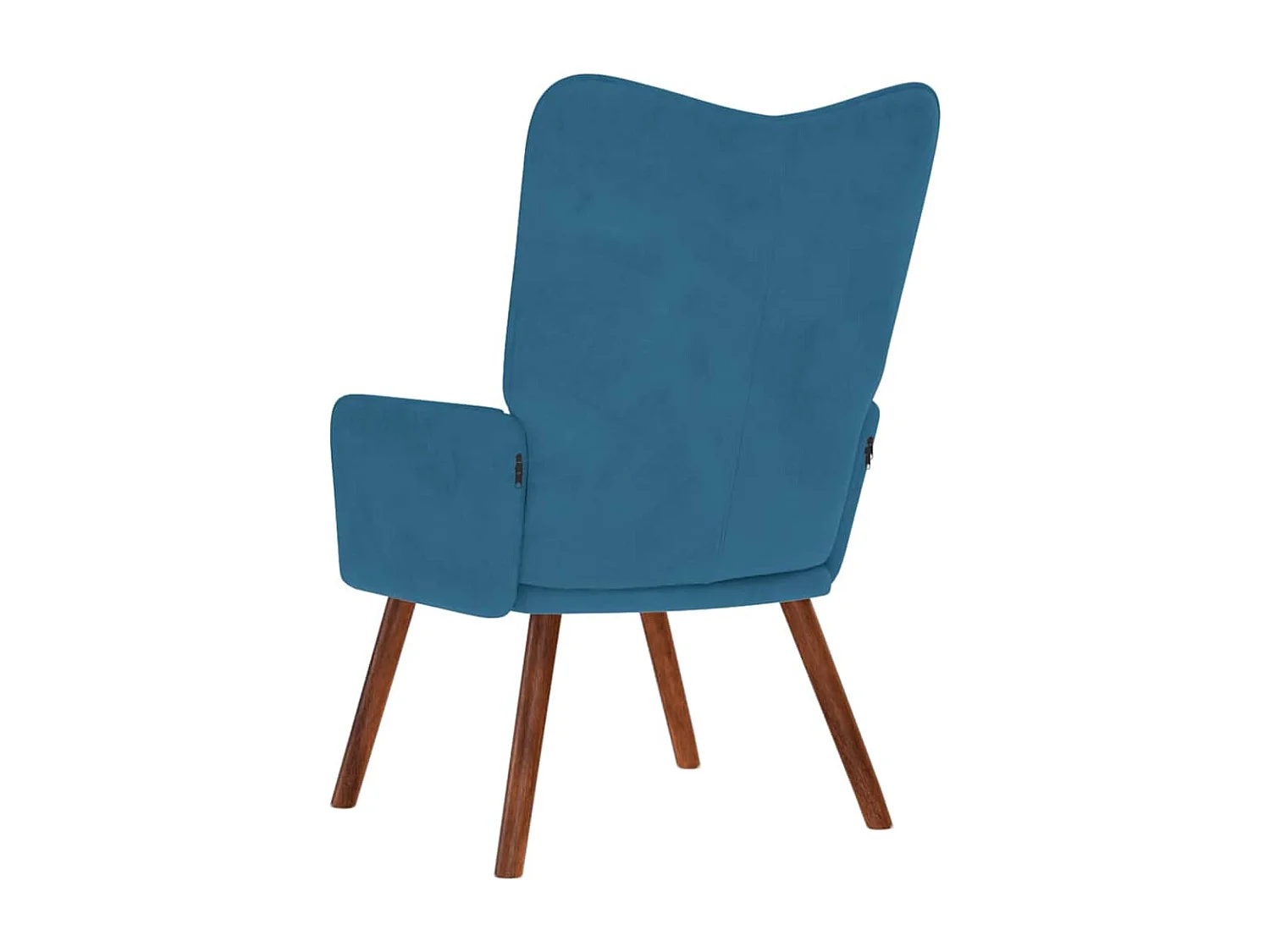 Fauteuil de Salon-Chaise de relaxation moderne Bleu Velours SHL4136