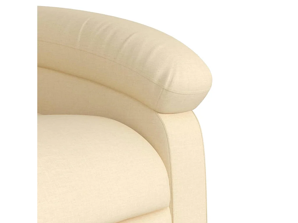 Fauteuil inclinable-Chaise de relax-Fauteuil salon crème tissu SHL2834