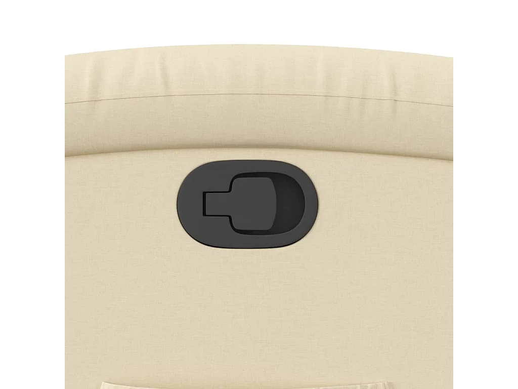 Fauteuil inclinable-Chaise de relax-Fauteuil salon crème tissu SHL2834