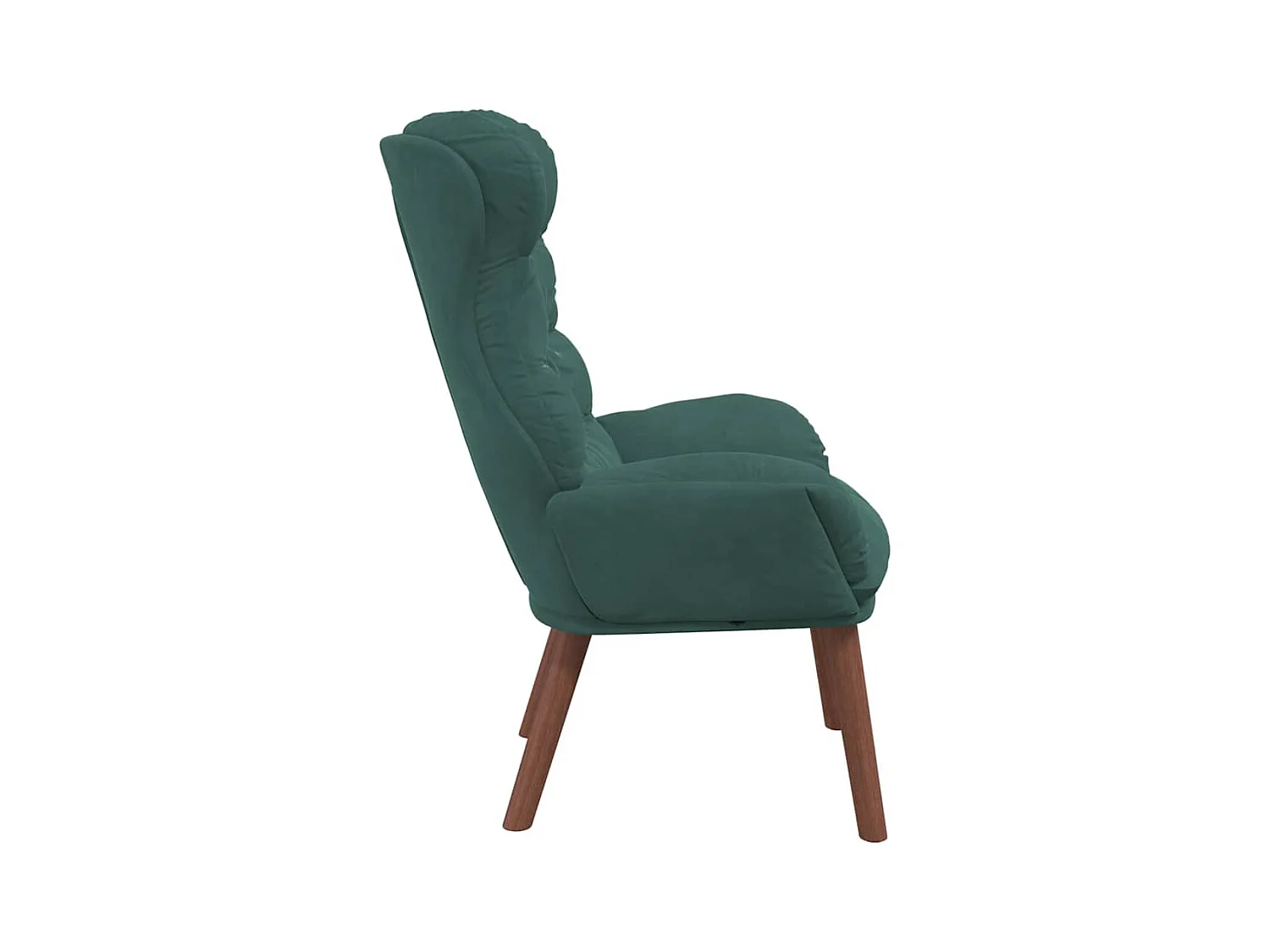 Sillón de relax | Silla Relax | Sillón de salón Verde oscuro 69x74x93 cm Terciopelo SHL2358