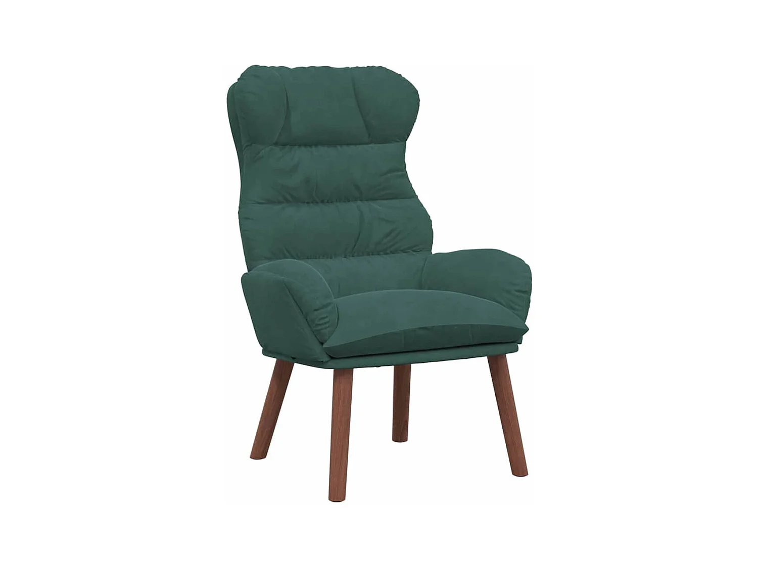 Fauteuil Salon-Chaise de relax Vert foncé 69x74x93 cm Velours SHL4614