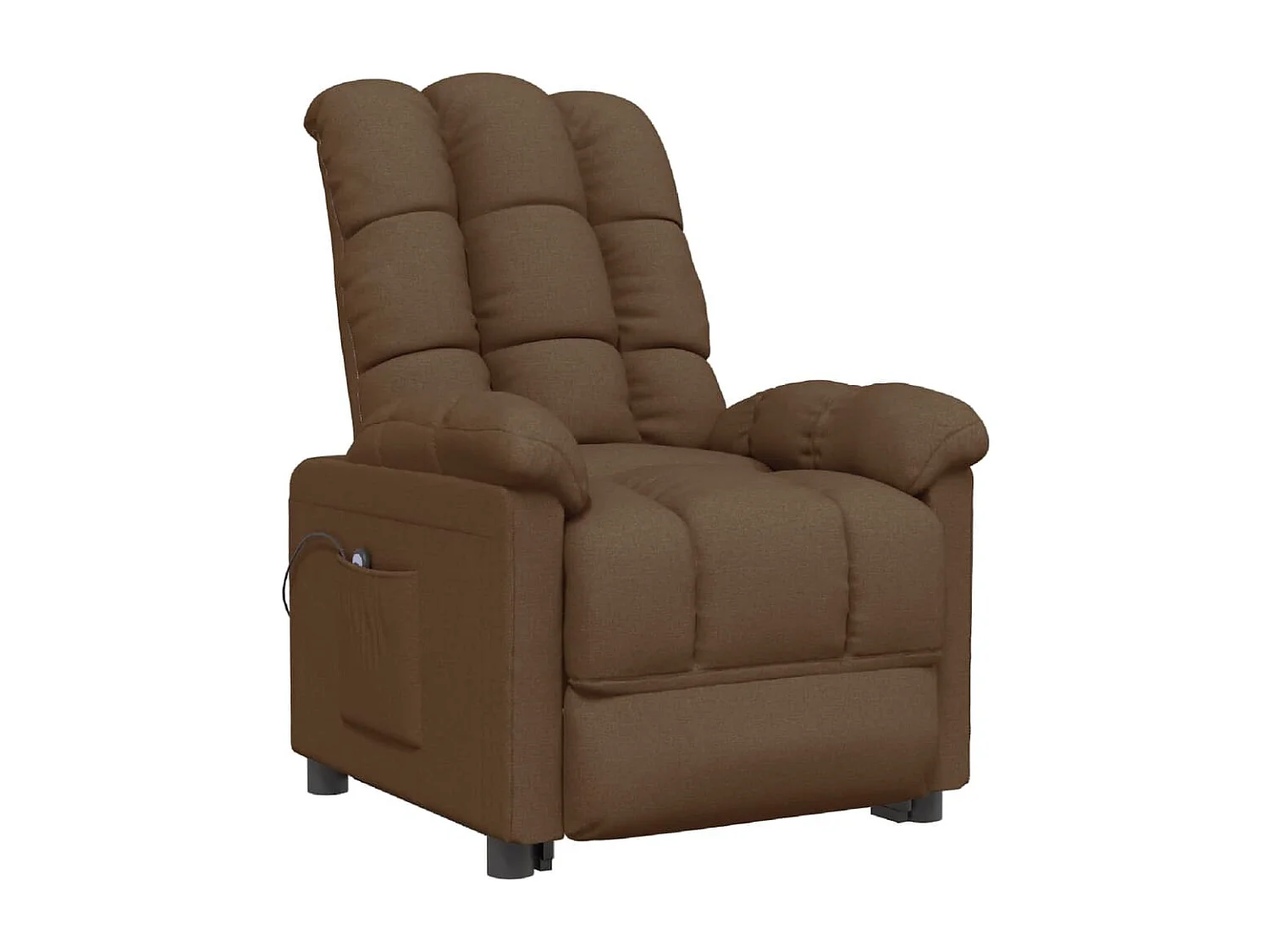 Fauteuil inclinable électrique-Chaise de relax Marron Tissu SHL3086