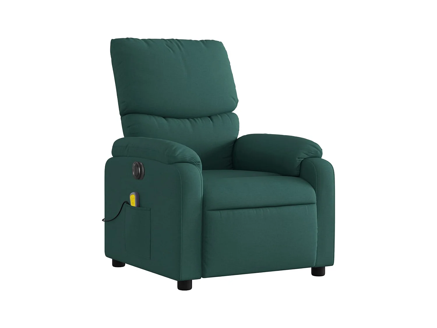 Sillón de relax | Sillón reclinable de masaje eléctrico tela verde oscuro SHL9429
