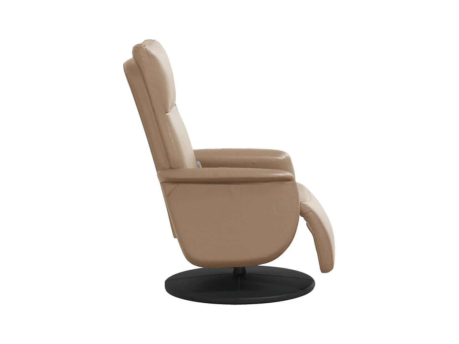 Sillón de relax | Sillón reclinable masaje reposapiés cuero sintético capuchino SHL3225