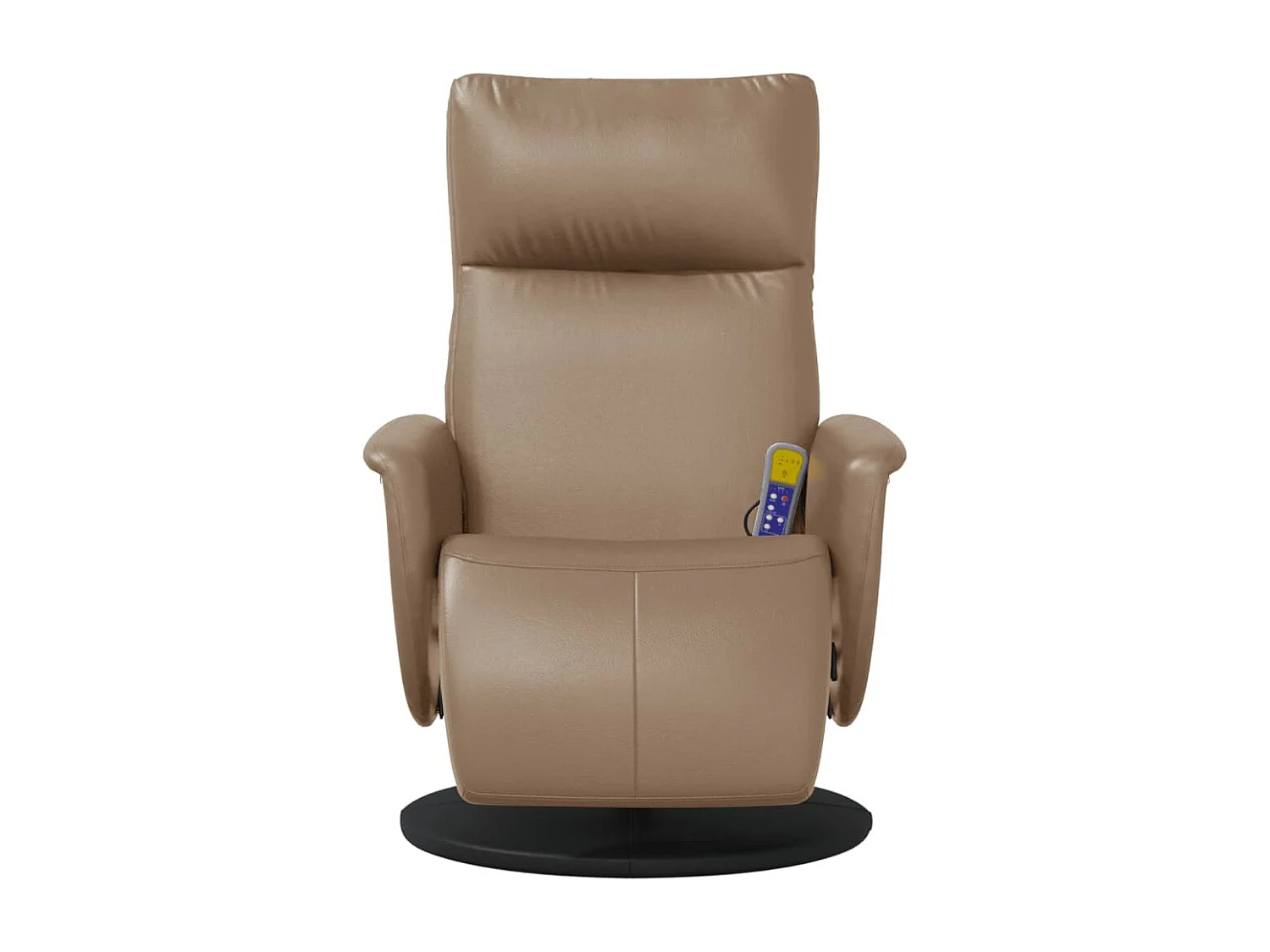Fauteuil inclinable-Fauteuil de massage repose-pieds cappuccino SHL3866