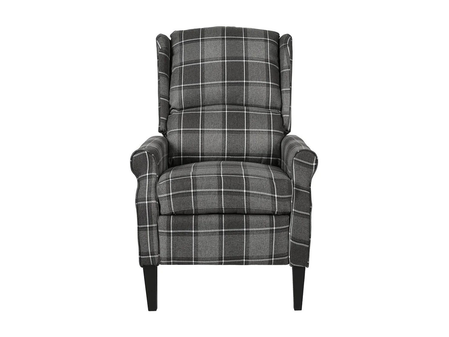 Fauteuil salon-Chaise d'appoint-Fauteuil inclinable Gris Tissu SHL987