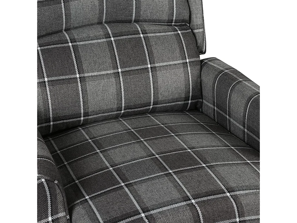 Fauteuil salon-Chaise d'appoint-Fauteuil inclinable Gris Tissu SHL987