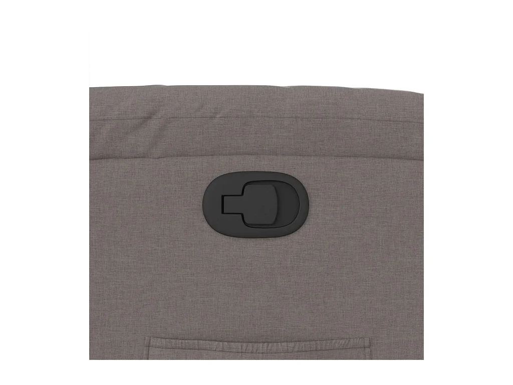 Sillón de relax | Silla | Sillón reclinable de tela gris taupe SHL2860