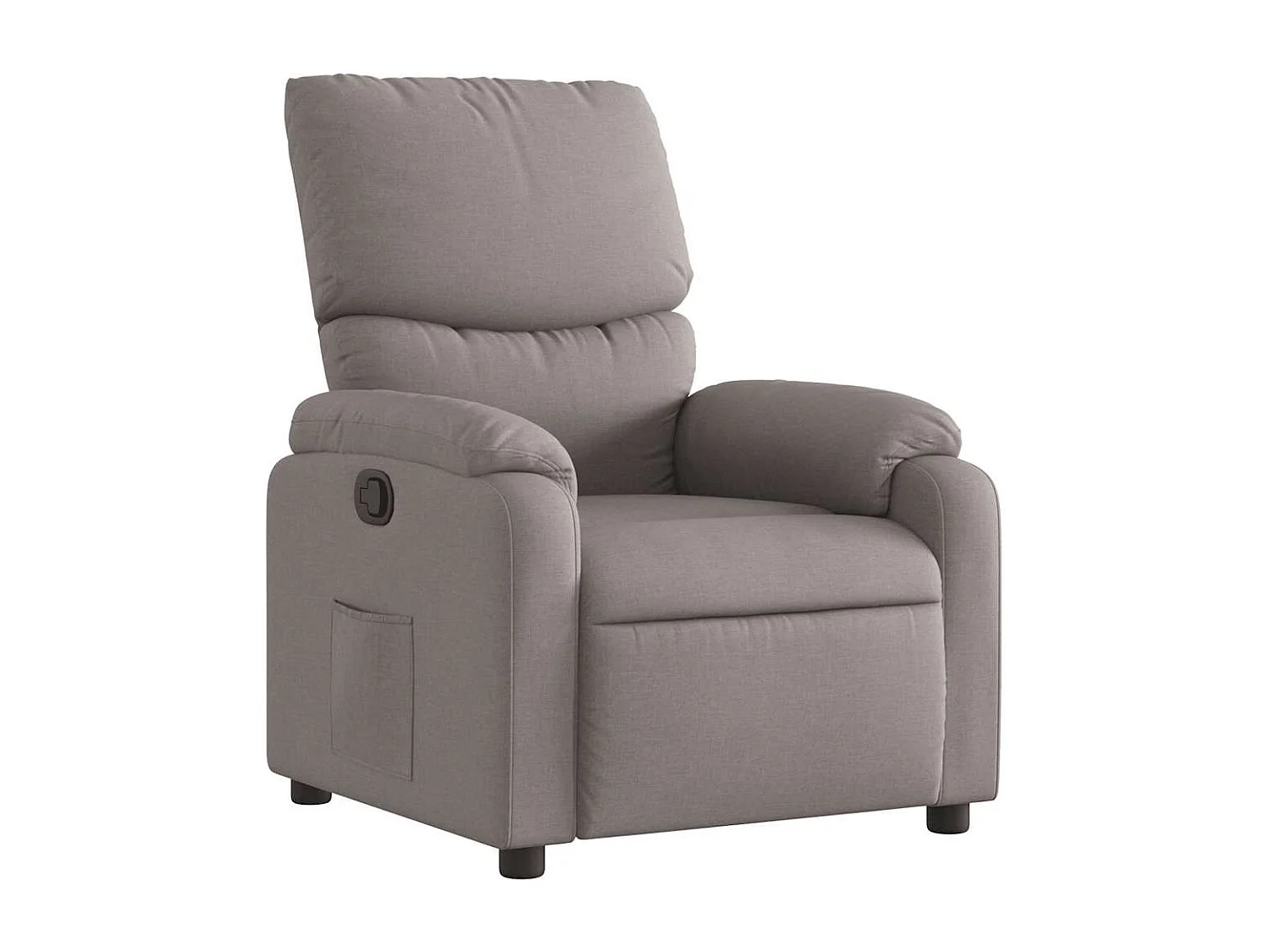 Relaxsessel | Lounge Sessel für Wohnzimmer Taupe Stoff SHL60107