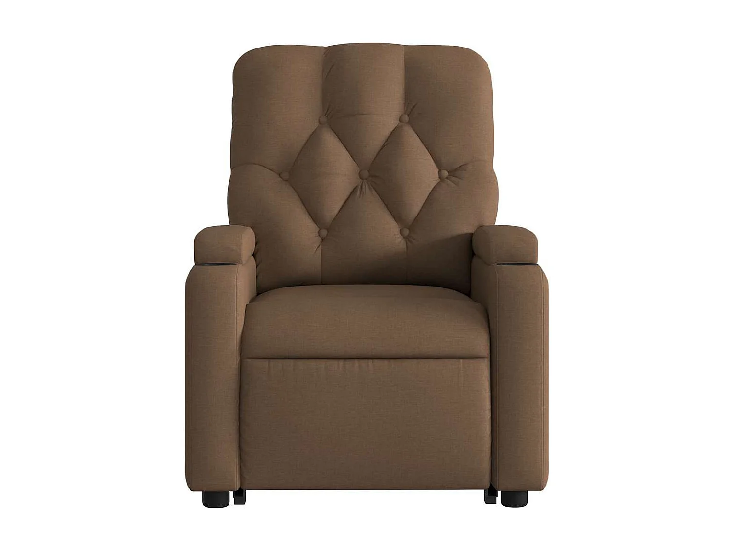 Fauteuil inclinable-Chaise de relax-Fauteuil de Massage Marron Tissu SHL5114