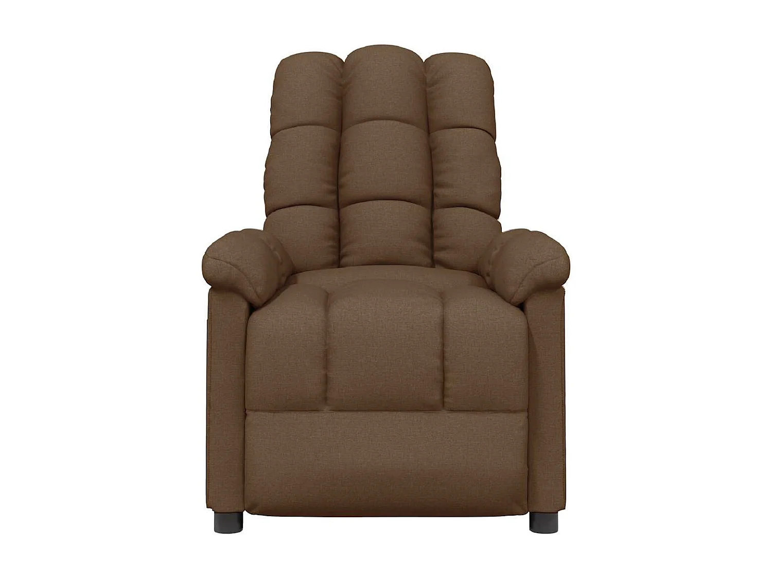 Fauteuil salon-Chaise d'appoint-Fauteuil inclinable Marron Tissu SHL3796