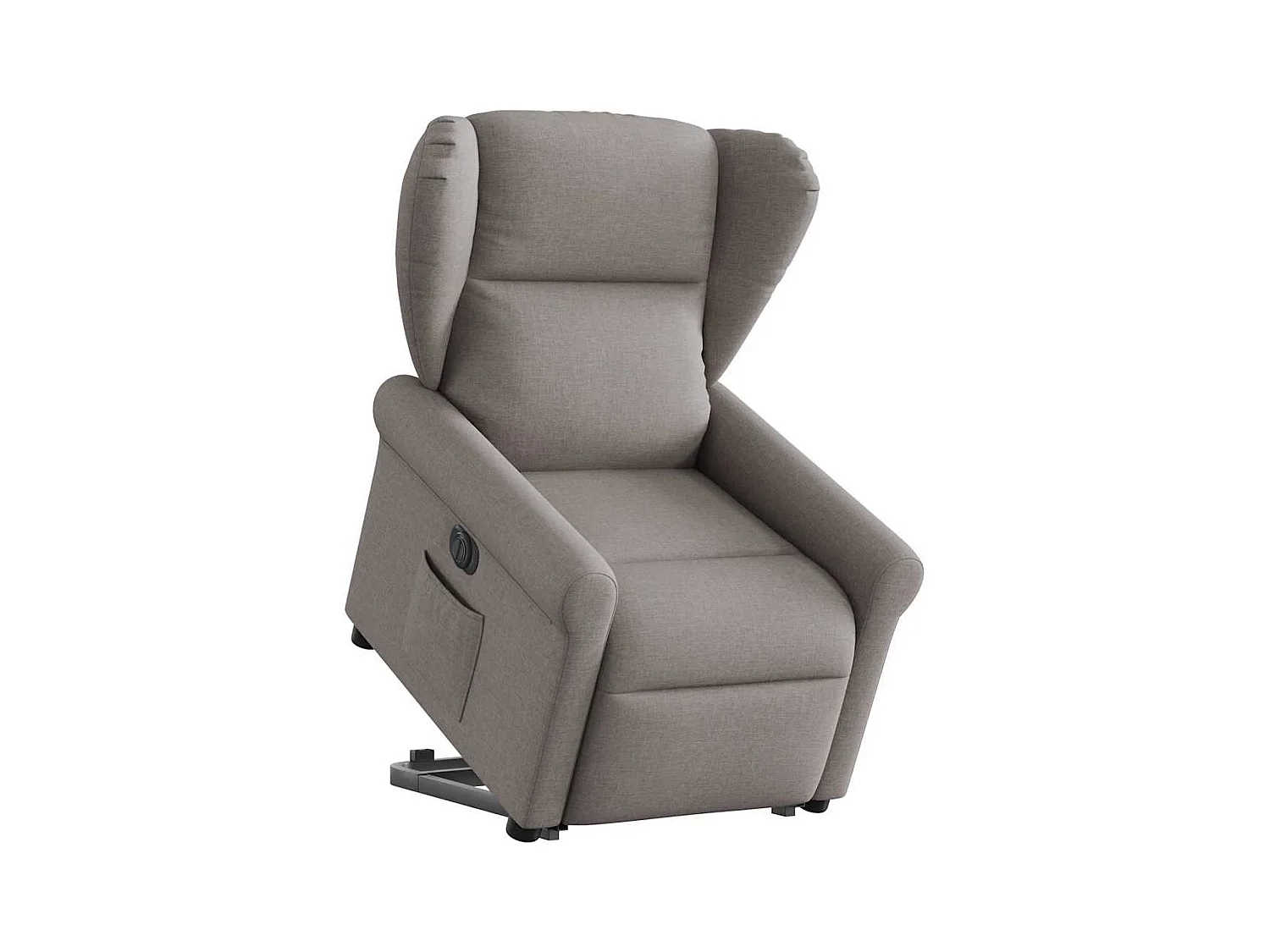 Silla de relax | Sillón eléctrico reclinable elevable de tela gris taupe SHL6751