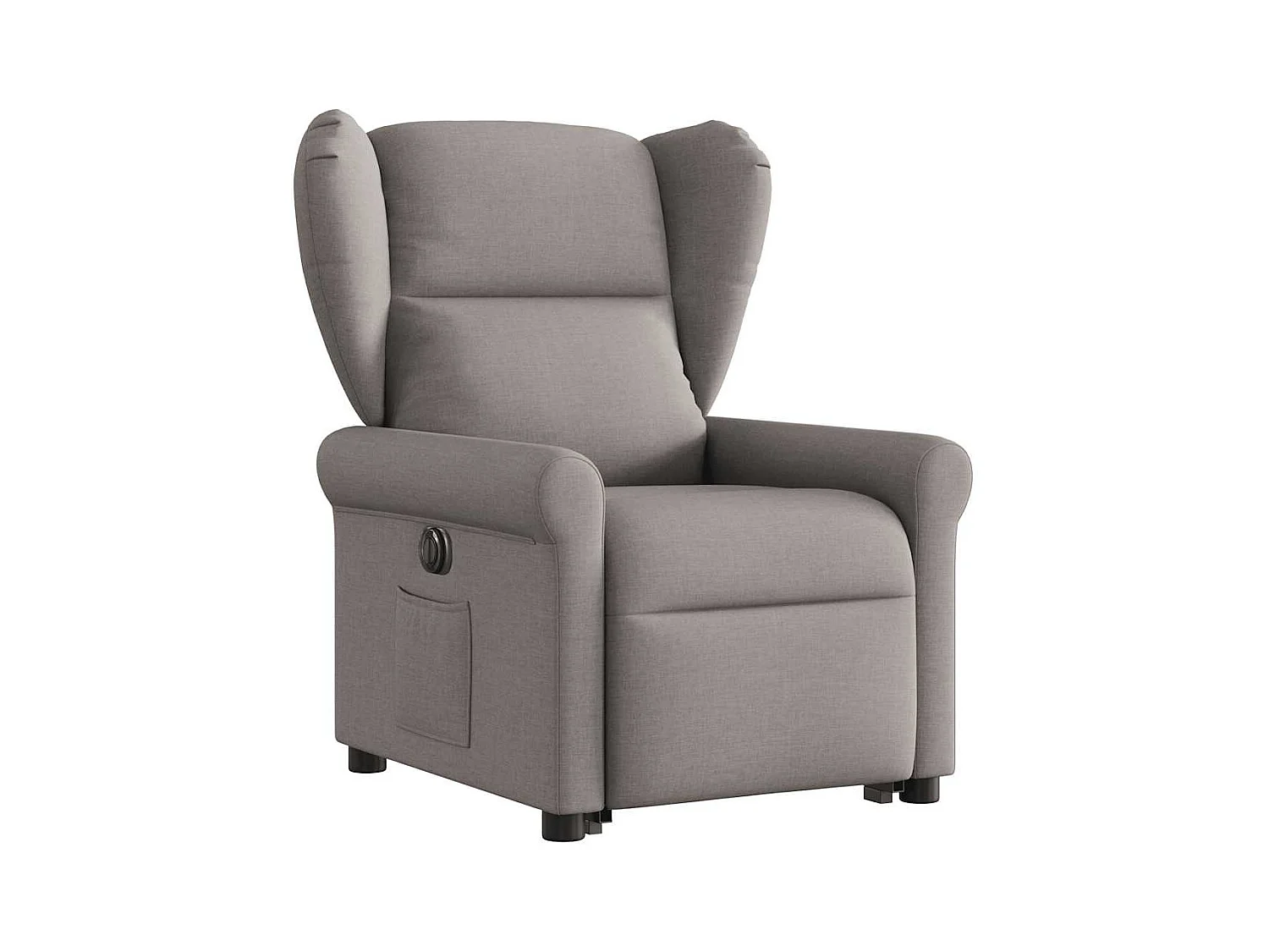 Silla de relax | Sillón eléctrico reclinable elevable de tela gris taupe SHL6751