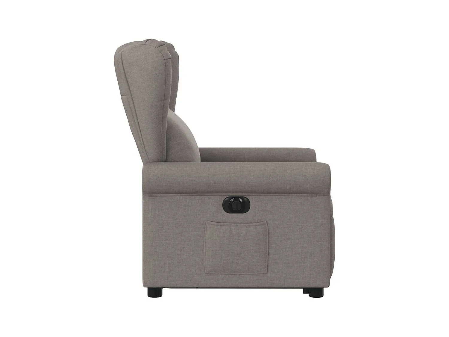 Silla de relax | Sillón eléctrico reclinable elevable de tela gris taupe SHL6751