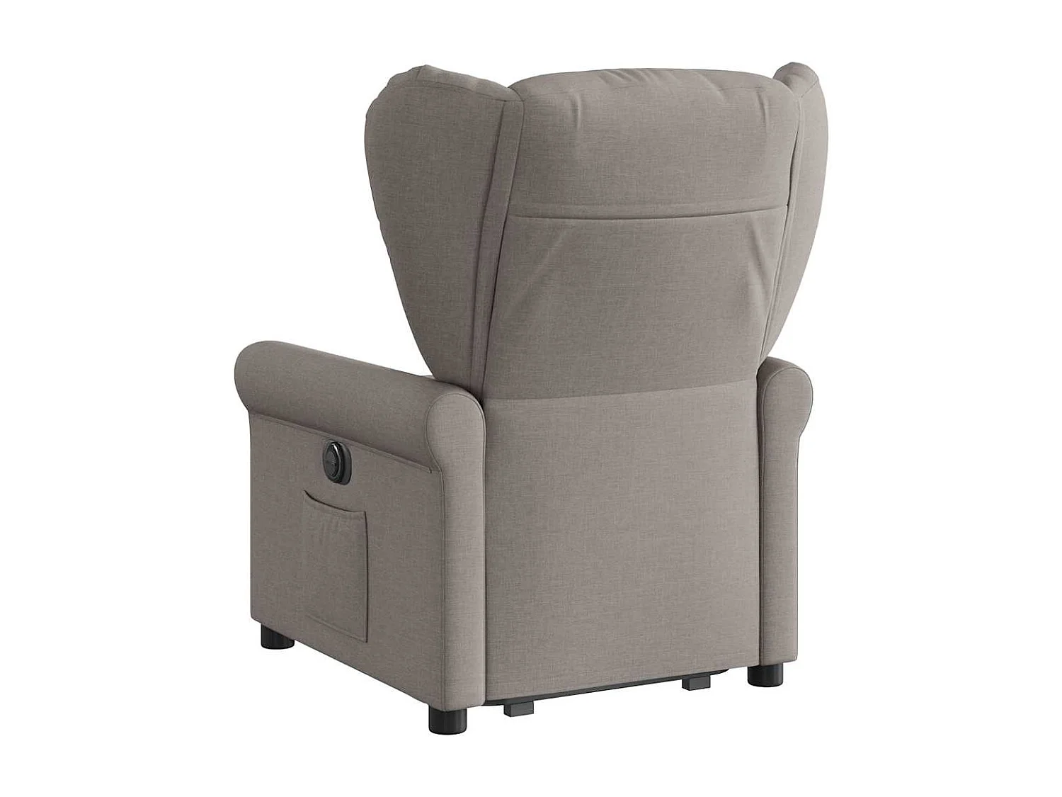 Silla de relax | Sillón eléctrico reclinable elevable de tela gris taupe SHL6751