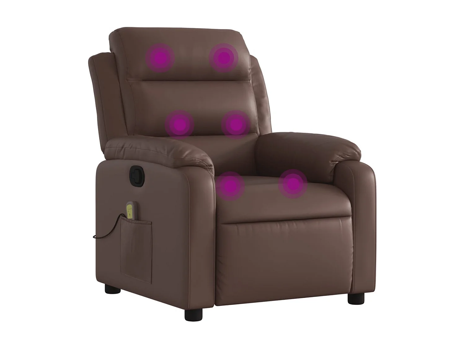 Relaxsessel | Massagesessel Braun Kunstleder SHL45703