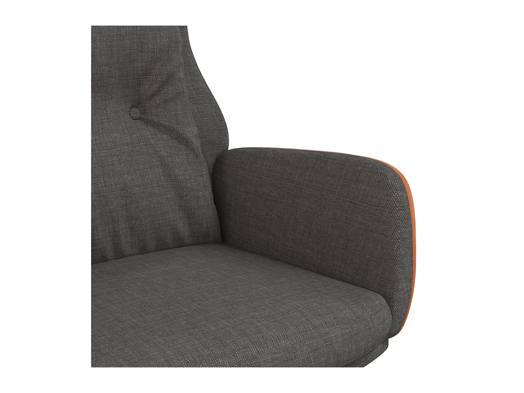 Sillón de relax | Silla de relax de tela y PVC gris oscuro SHL6763