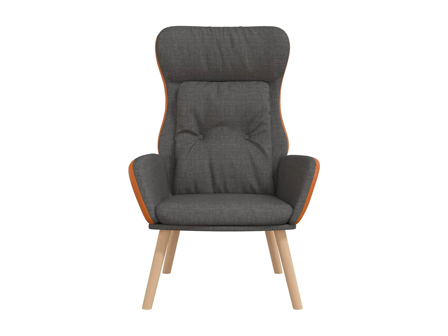 Relaxsessel | Lounge Sessel Dunkelgrau Stoff und PVC SHL82030