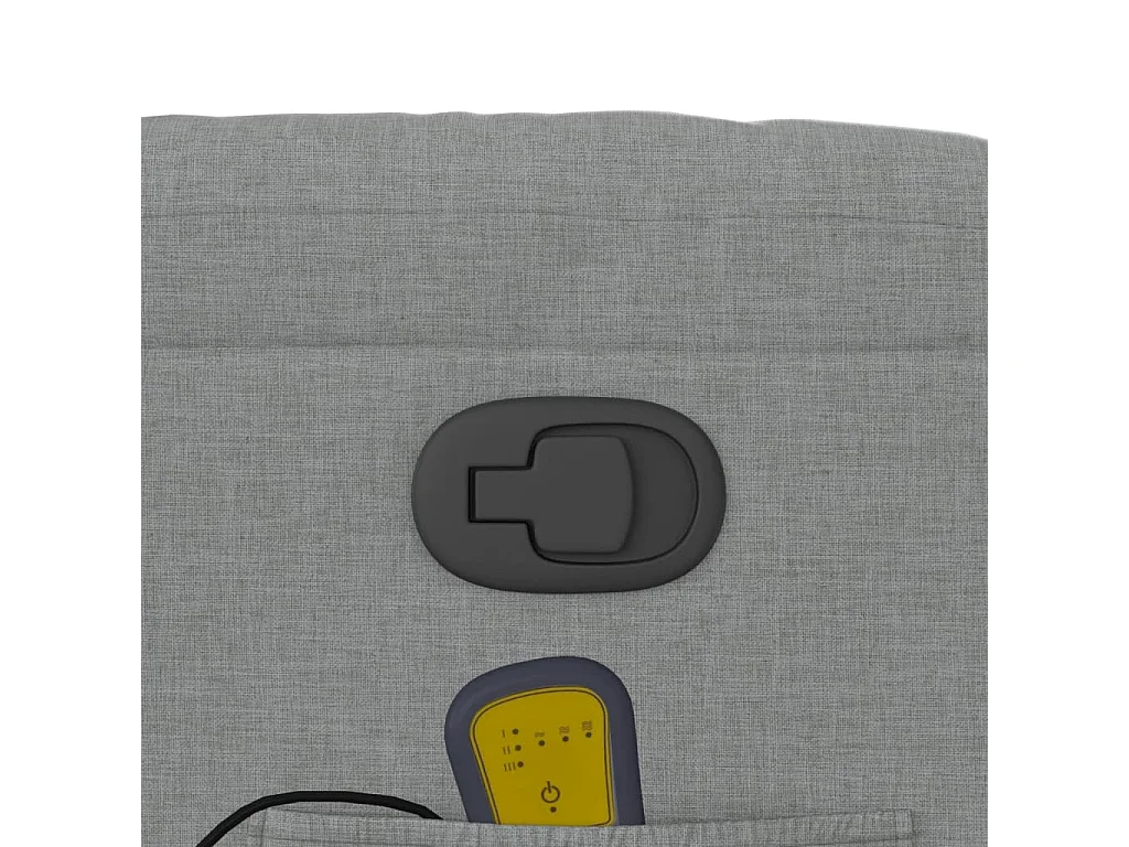 Sillón de relax | Sillón reclinable de masaje de tela gris claro SHL9586
