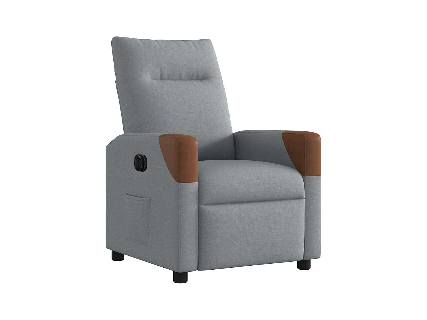 Fauteuil inclinable électrique-Chaise de relax-Fauteuil TV Gris clair Tissu SHL4594