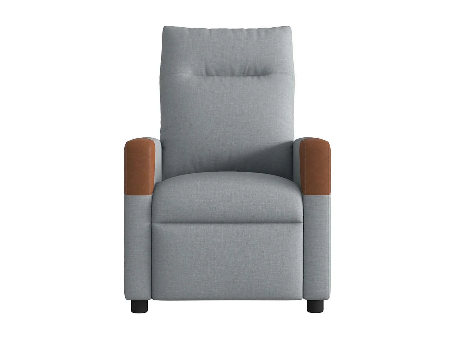 Relaxsessel Elektrisch | Lounge Sessel indoor Hellgrau Stoff SHL23065