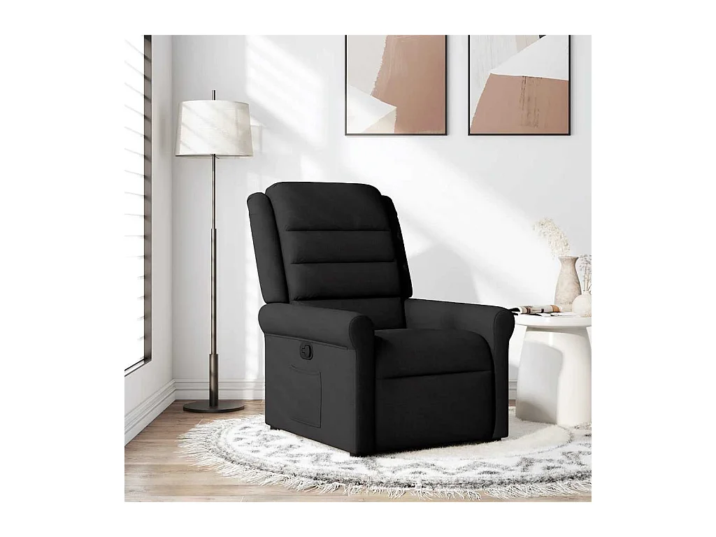 Poltrona Reclinável | Poltrona Confortável Relax tecido preto SHL403007