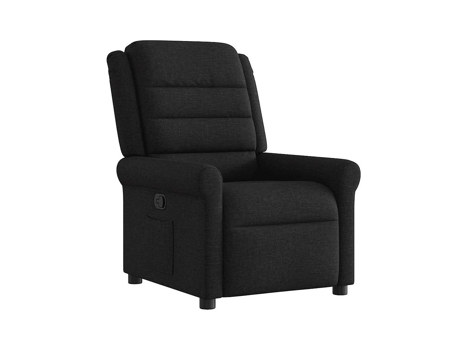 Fauteuil inclinable-Chaise de relax-Fauteuil TV Noir Tissu SHL5215