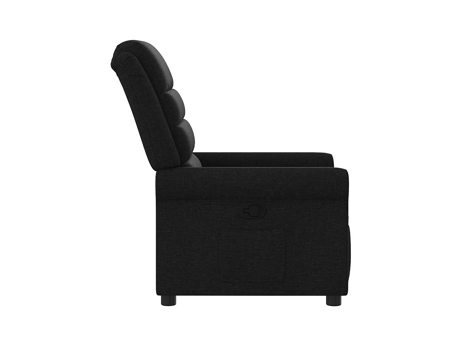 Sillón de relax | Silla | Sillón reclinable de tela negro SHL5960