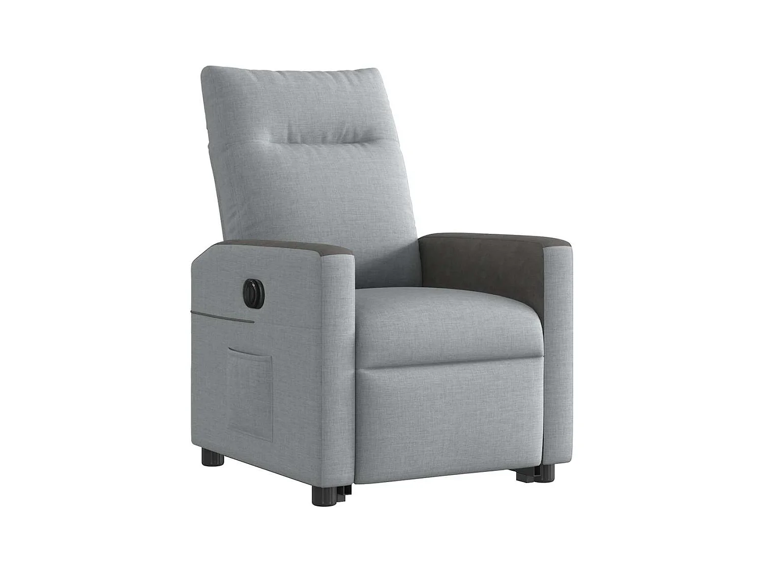 Silla de relax | Sillón eléctrico reclinable elevable de tela gris claro SHL2922