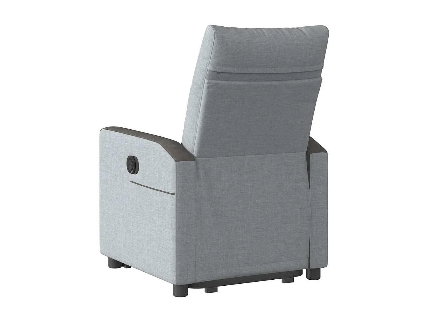 Silla de relax | Sillón eléctrico reclinable elevable de tela gris claro SHL2922