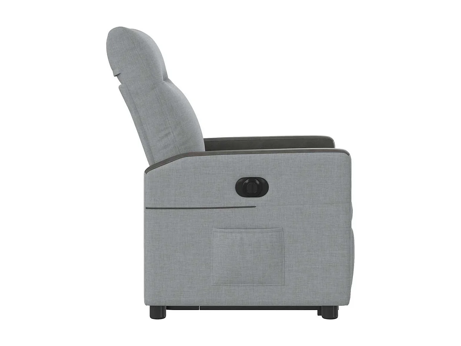Fauteuil inclinable électrique-Chaise de relax-Fauteuil TV gris clair tissu SHL4571