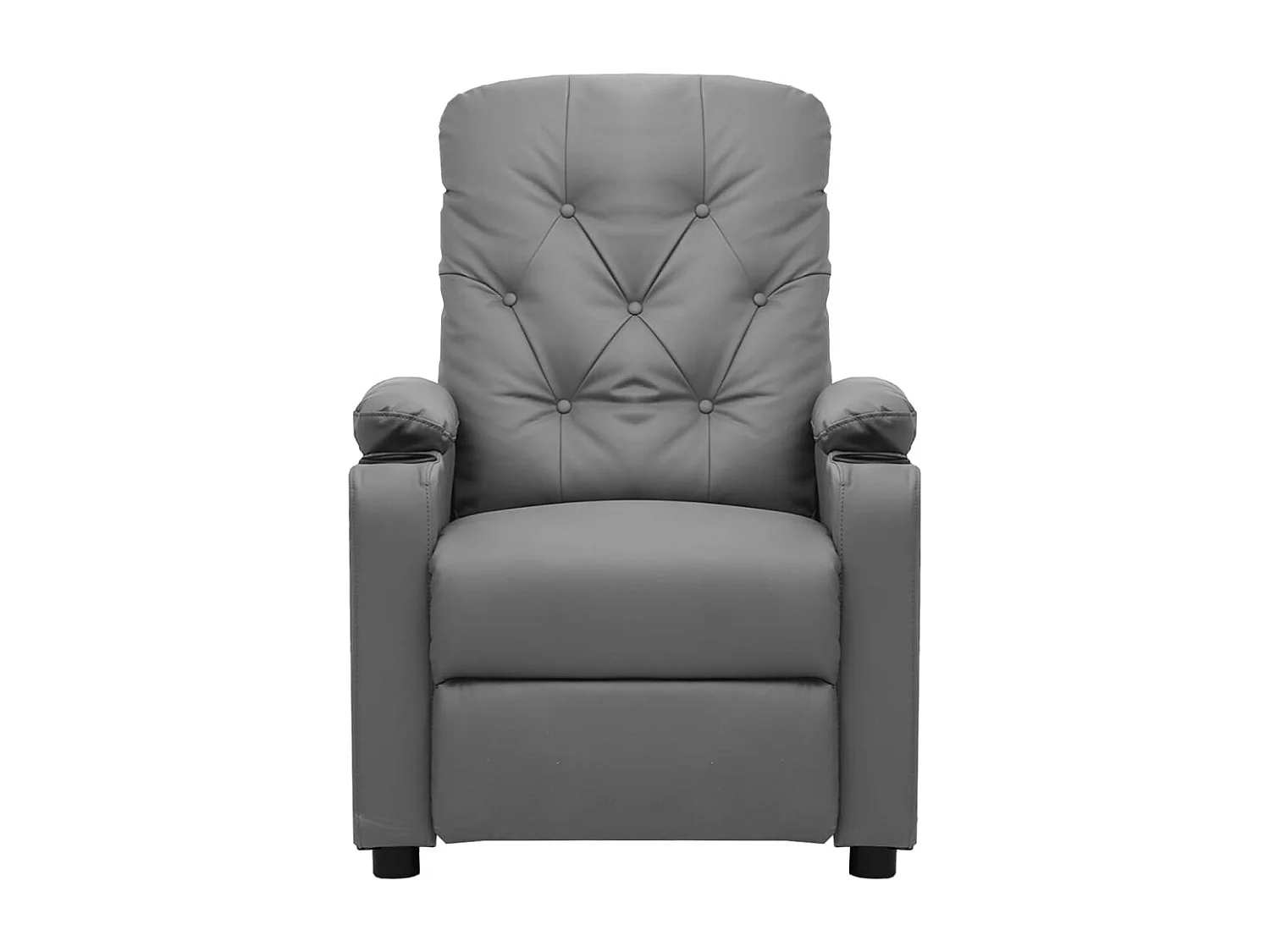 Aufstehsessel-Relaxsessel Grau Kunstleder SHL96367