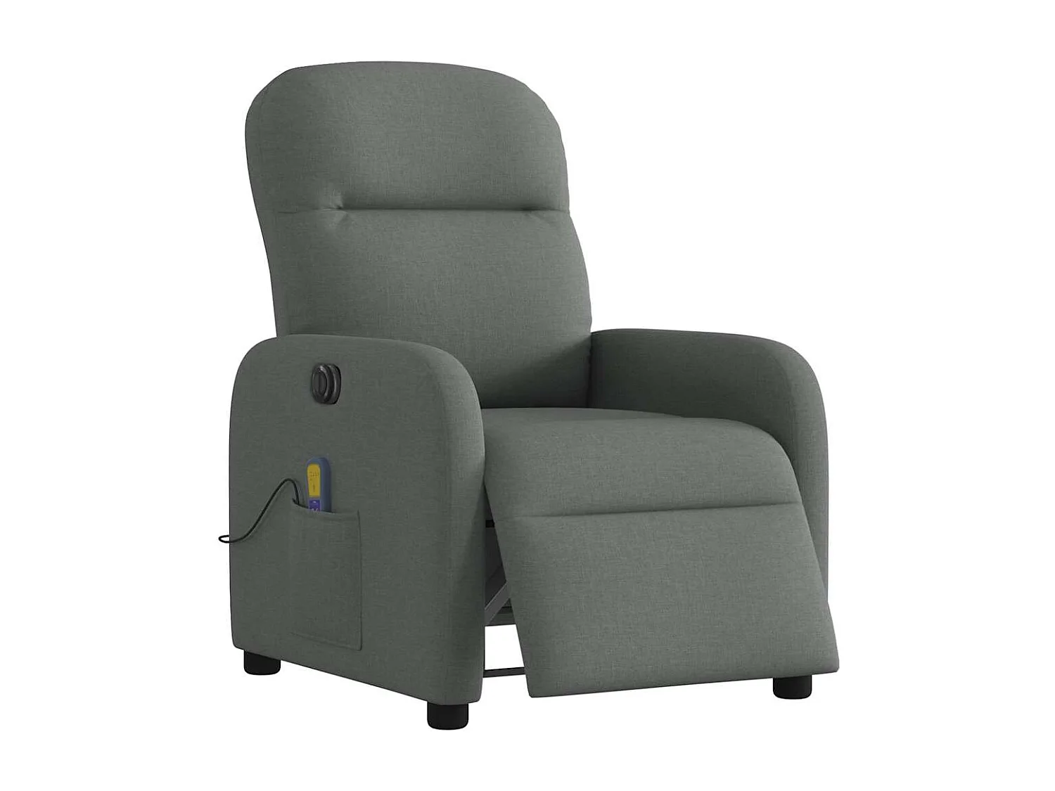 Fauteuil inclinable électrique-Chaise de relax-Fauteuil de Massage gris foncé tissu SHL1977