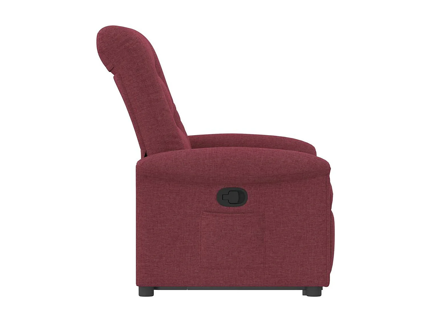 Fauteuil inclinable-Chaise de relax-Fauteuil TV rouge bordeaux tissu SHL1387